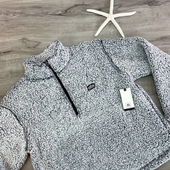 🔆RIP CURL🔆 DARK N STORMY 1/4 ZIP CREW SWEATER JACKET - Picture 7 of 15